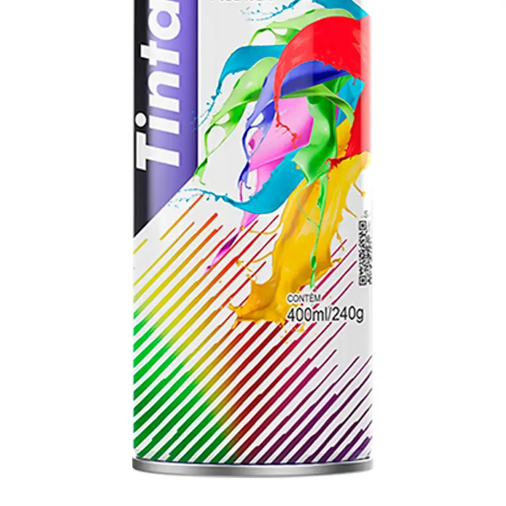 Tinta spray 400ML amarelo bandeira AE01000064 mundial prime — fotografia 4