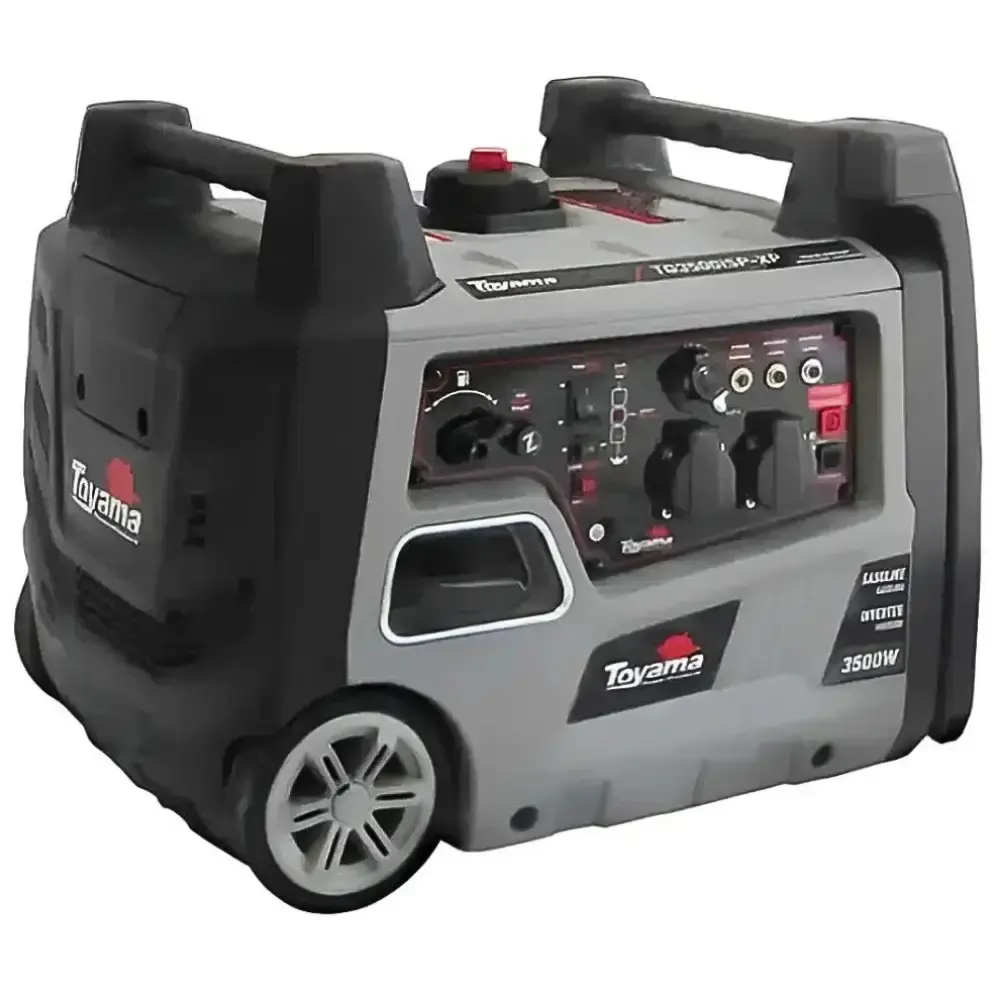 Gerador energia portátil à gasolina 3,5 KVA silencioso partida manual TG3500I Toyama 220 V — fotografia 9
