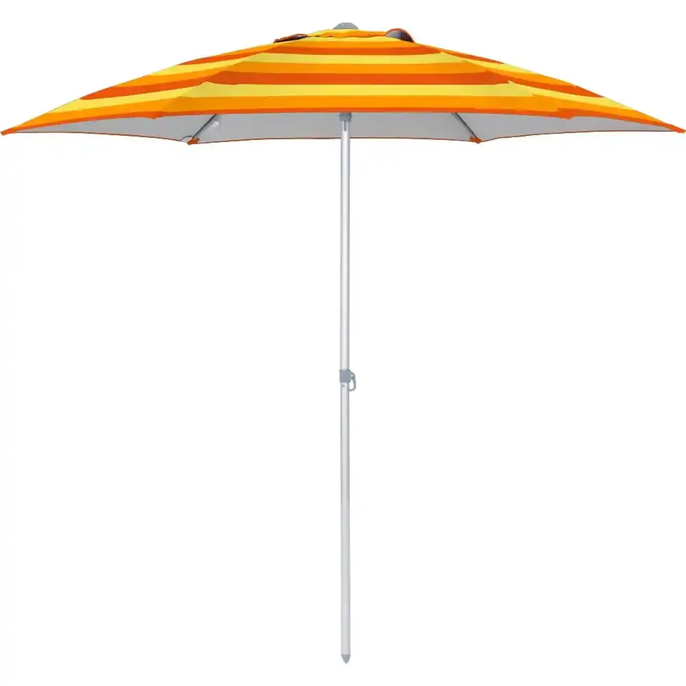 Ombrellone 2,40 metros em alumínio FPS 100 premium laranja e amarelo BEL Belfix