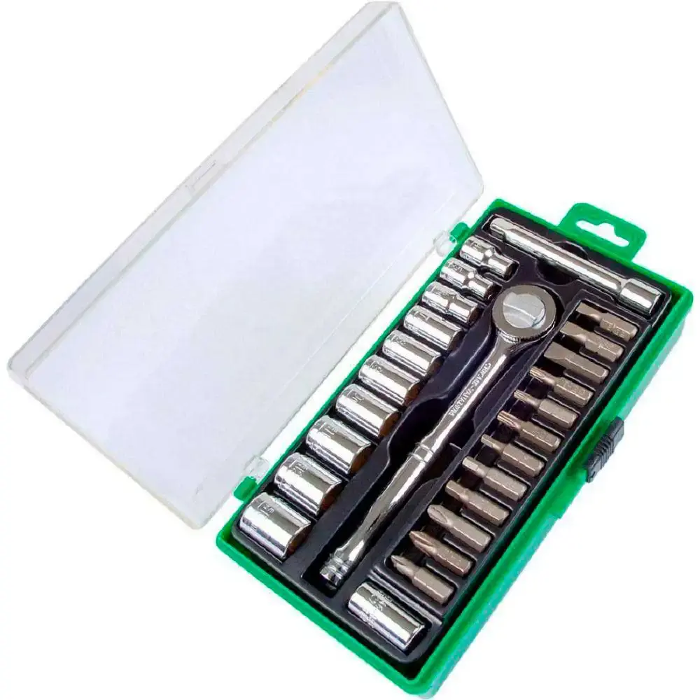 Kit de soquetes de encaixe 1/4 POL com 25 peças Waft — fotografia 3