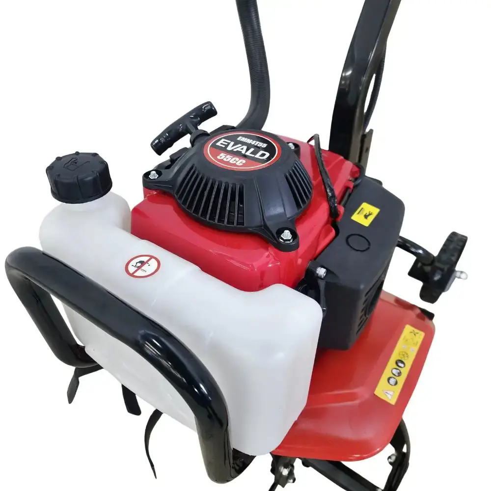 Motocultivador a gasolina mini 4 tempos 55CC 3,8HP EMM4T55 Evald — fotografia 4