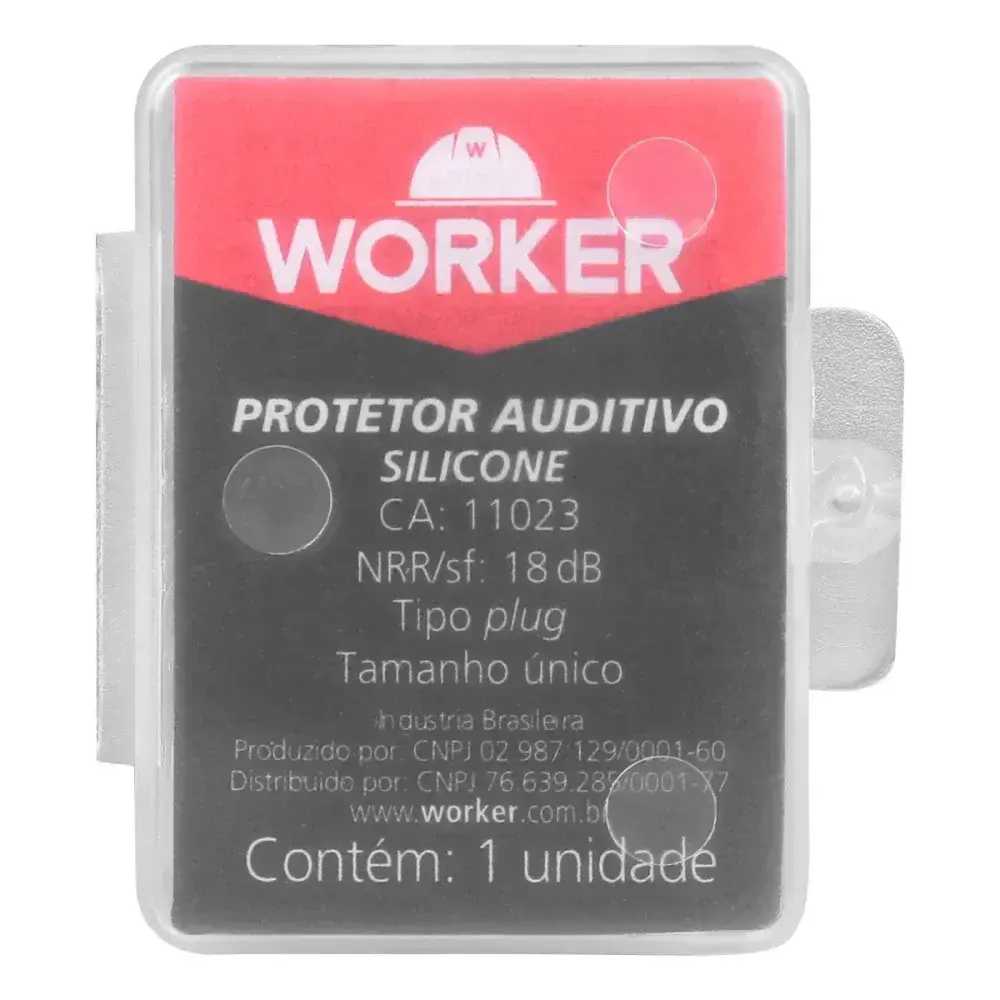 Protetor auricular em plugue de silicone 14DB Worker — fotografia 6