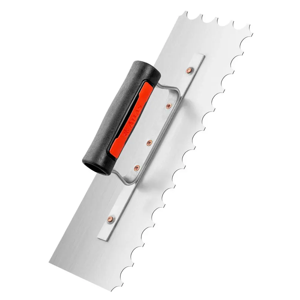 Desempenadeira de aço argamassa com dentes 10X35MM altas Atlas
