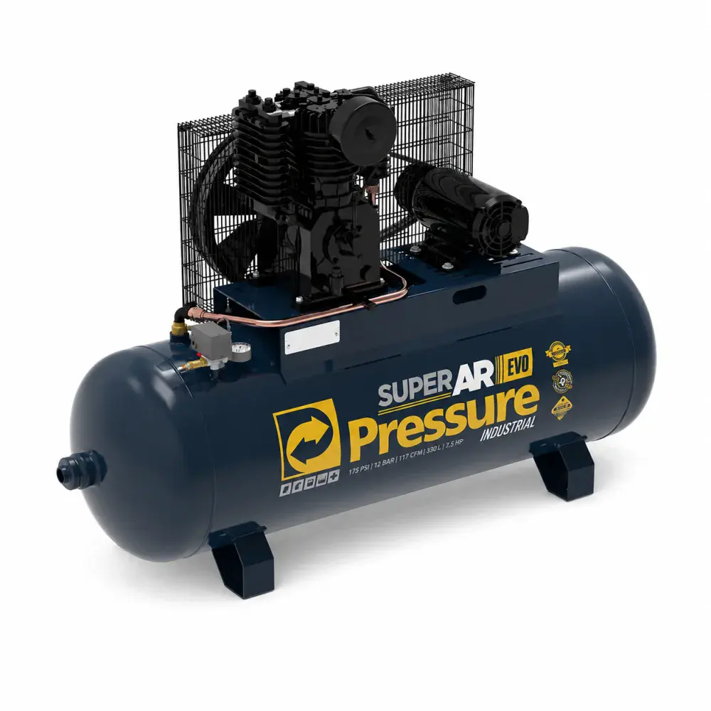 Compressor de ar evo 25PCM 250L 220/380VT Pressure — fotografia 2