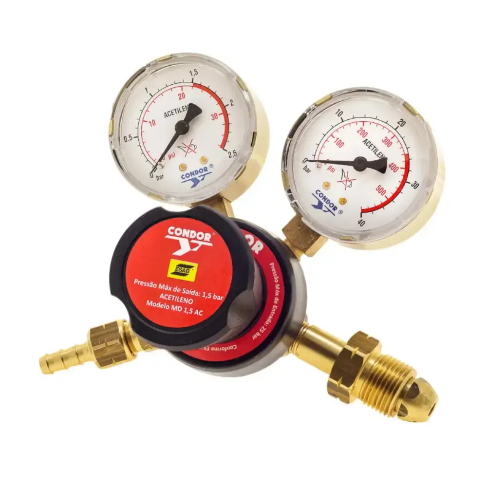 Regulador de pressão acetileno para cilindros 405113 condor Esab / Condor