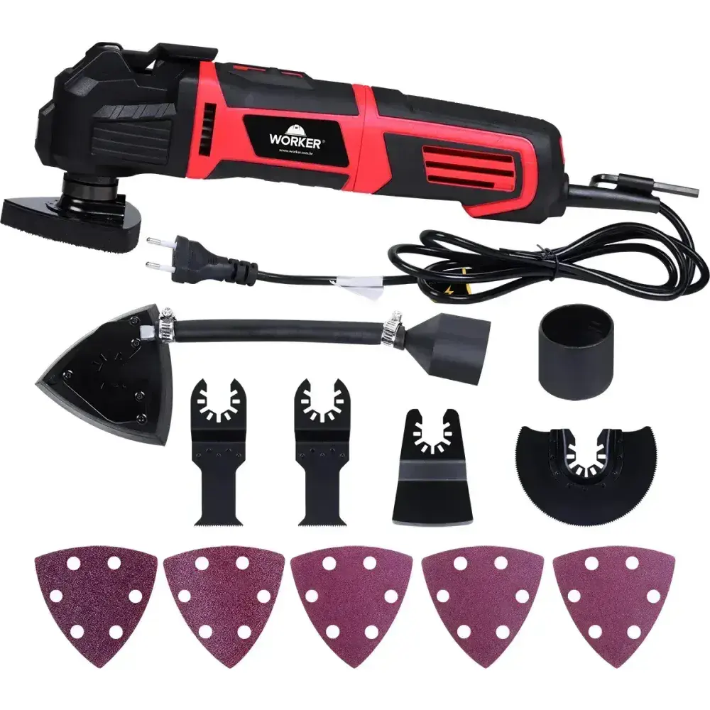 Lixadeira elétrica multifuncional 330W 21000OPM Worker — fotografia 8