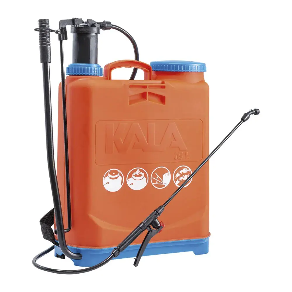 Pulverizador plástico costal manual 16L Kala — fotografia de referência