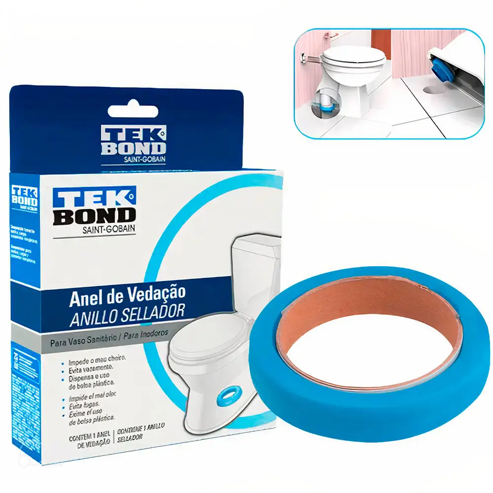 Anel de vedação sem guia para vasos sanitários 21401000000 Tekbond — fotografia de referência