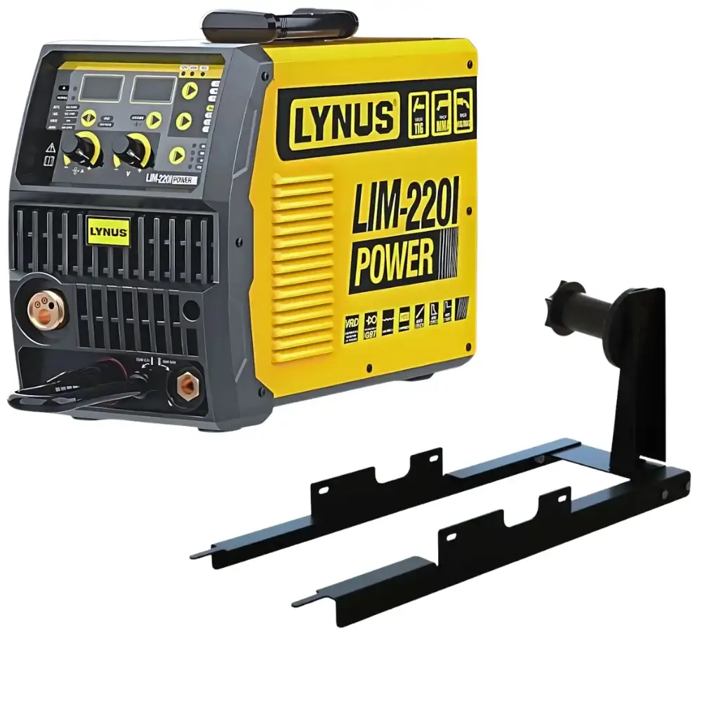 Solda mig/tig/eletrodo multiprocessos bivolt com suporte de arame 15KG Lynus