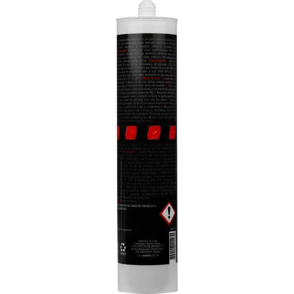 Silicone uso geral branco 280G Worker — fotografia 10