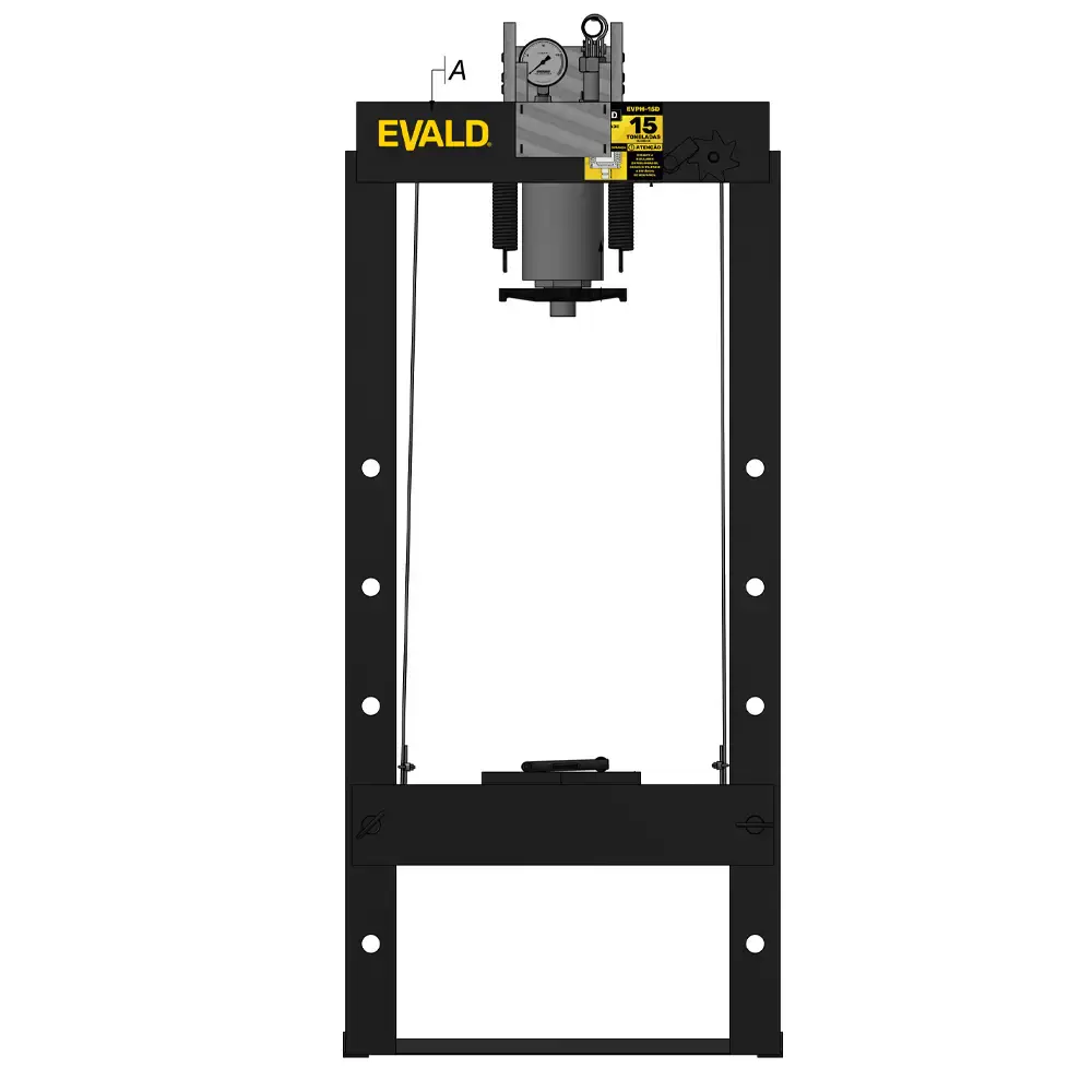 Prensa hidráulica 15 TON desmontável EVPH-15D Evald