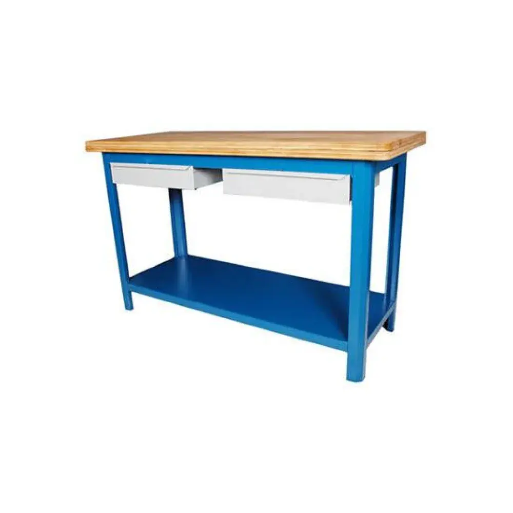 Bancada aberta soldada 150X60X92CM com 2 gavetas 152CD Fercar