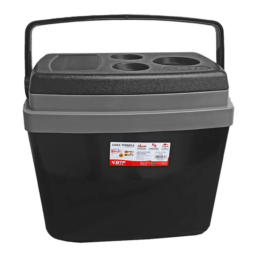 Caixa térmica 26 litros preta CXT0226 Botafogo