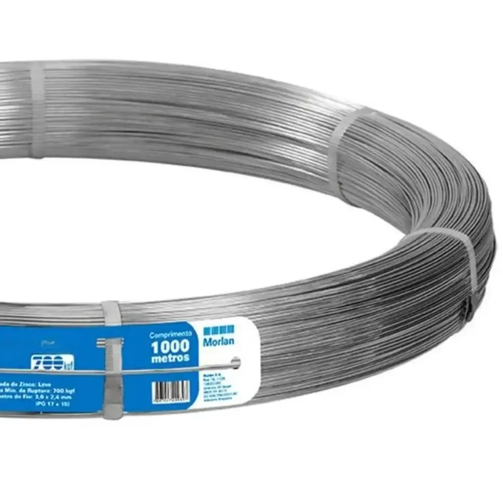 Arame Ovalado de Aço para Cerca 1.000 Metros 3 x 2,40 MM MORLAN — fotografia 4