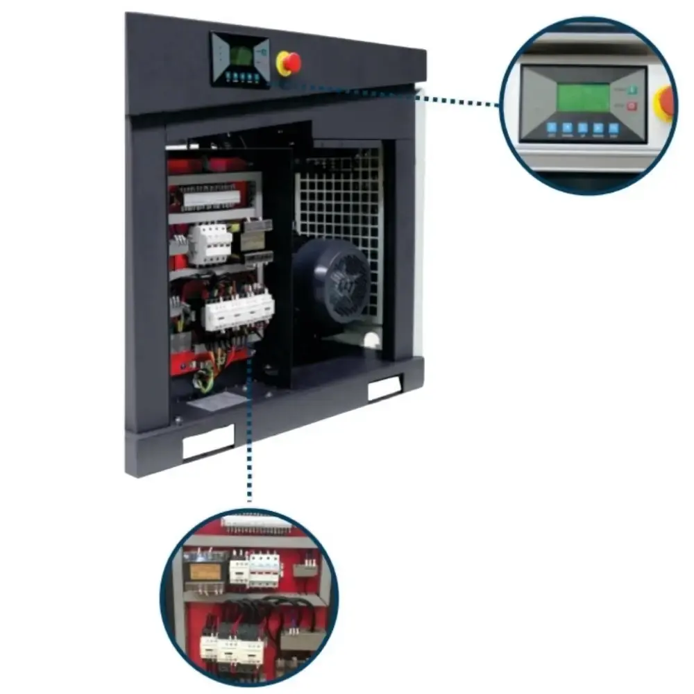 Compressor de parafuso platinum 40HP 8BAR 220V TB40 techto — fotografia 3