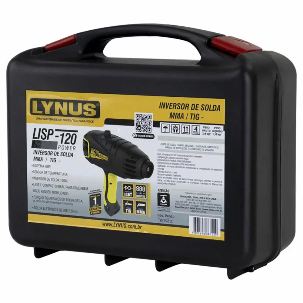 Kit para solda mma com máscara de solda KISL-185B Lynus — fotografia 8