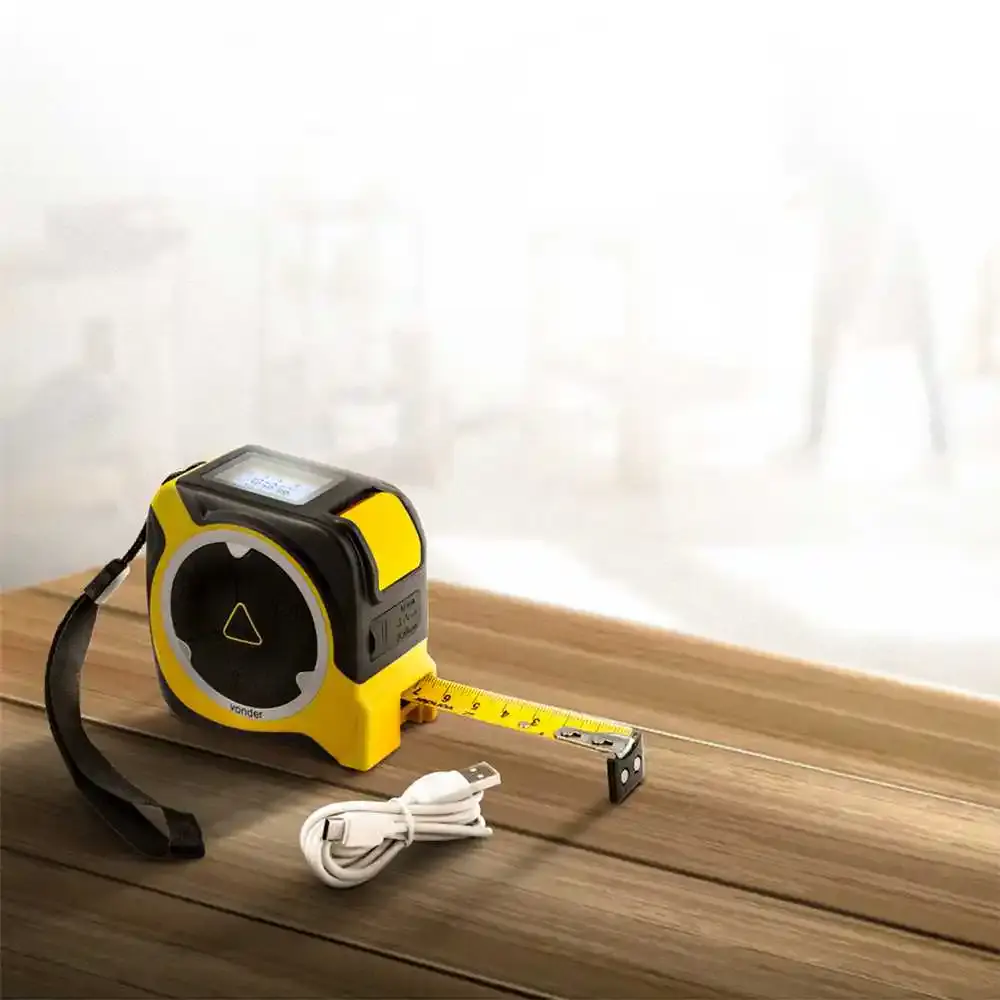 Medidor de distância a laser 40 metros com trena 5M x 19MM Vonder — fotografia 10