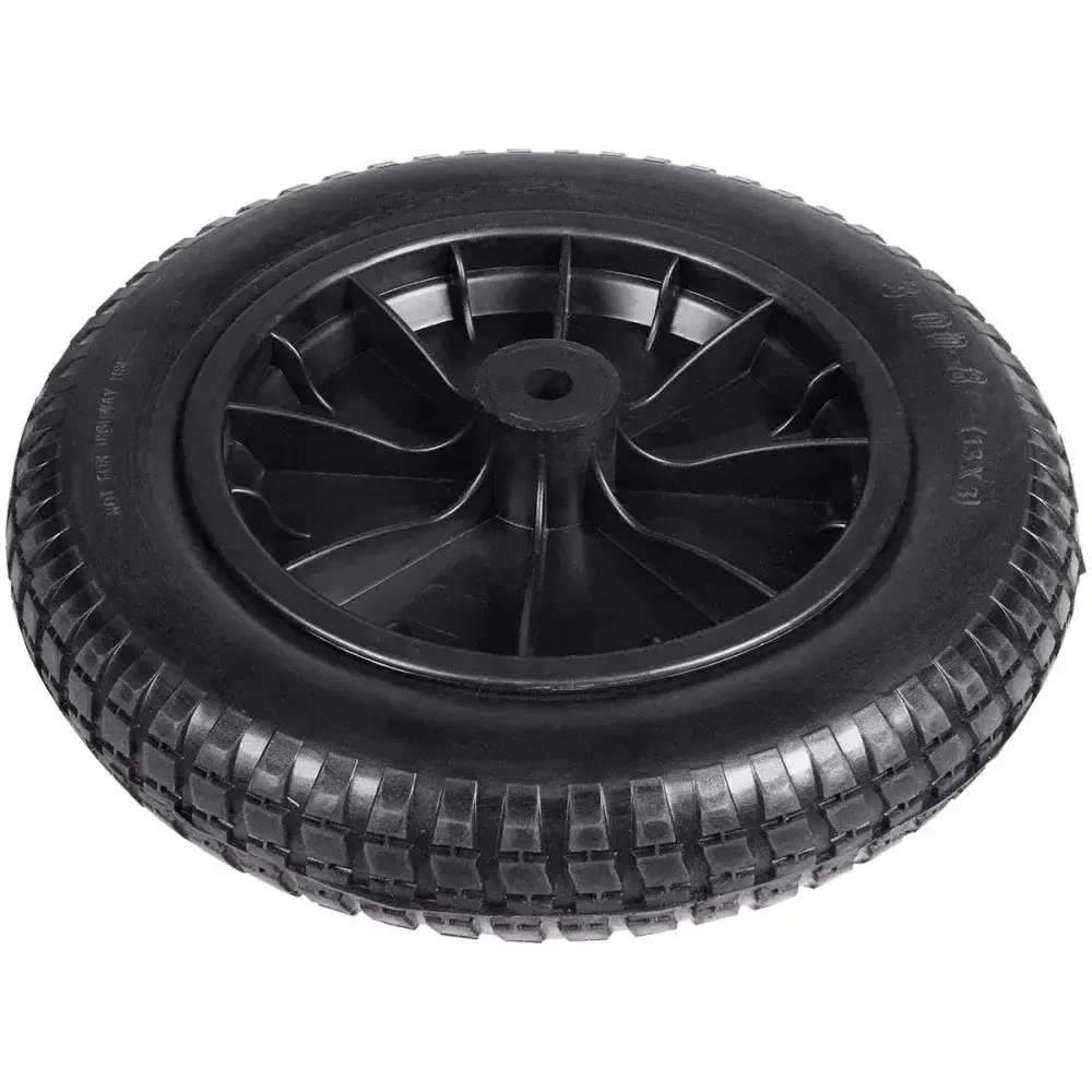 Roda para carrinho de mão Worker 3.25X8 poliuretano maciço com bucha abs — fotografia 7