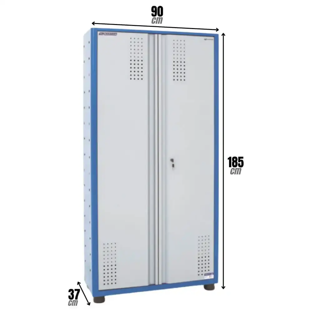 Armário para Ferramentas com 4 Prateleiras 185 x 90 x 37 CM AM-71 MARCON — fotografia 4