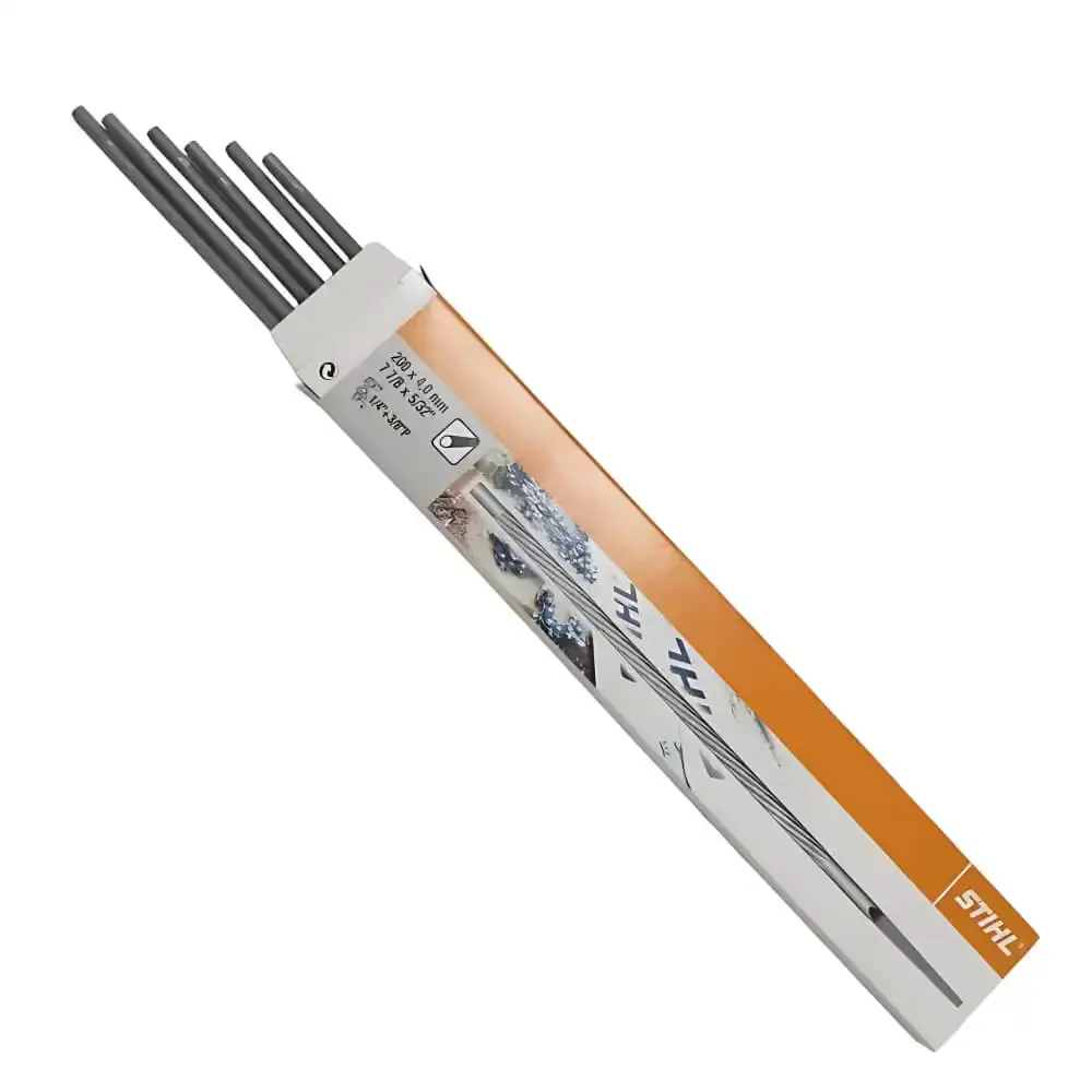 Lima redonda 4MM para motosserra 6 unidades Stihl