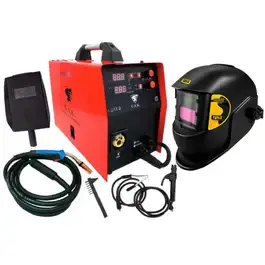 Máquina de solda inversora multiprocessos 150A USK com máscara de solda evald — fotografia 2