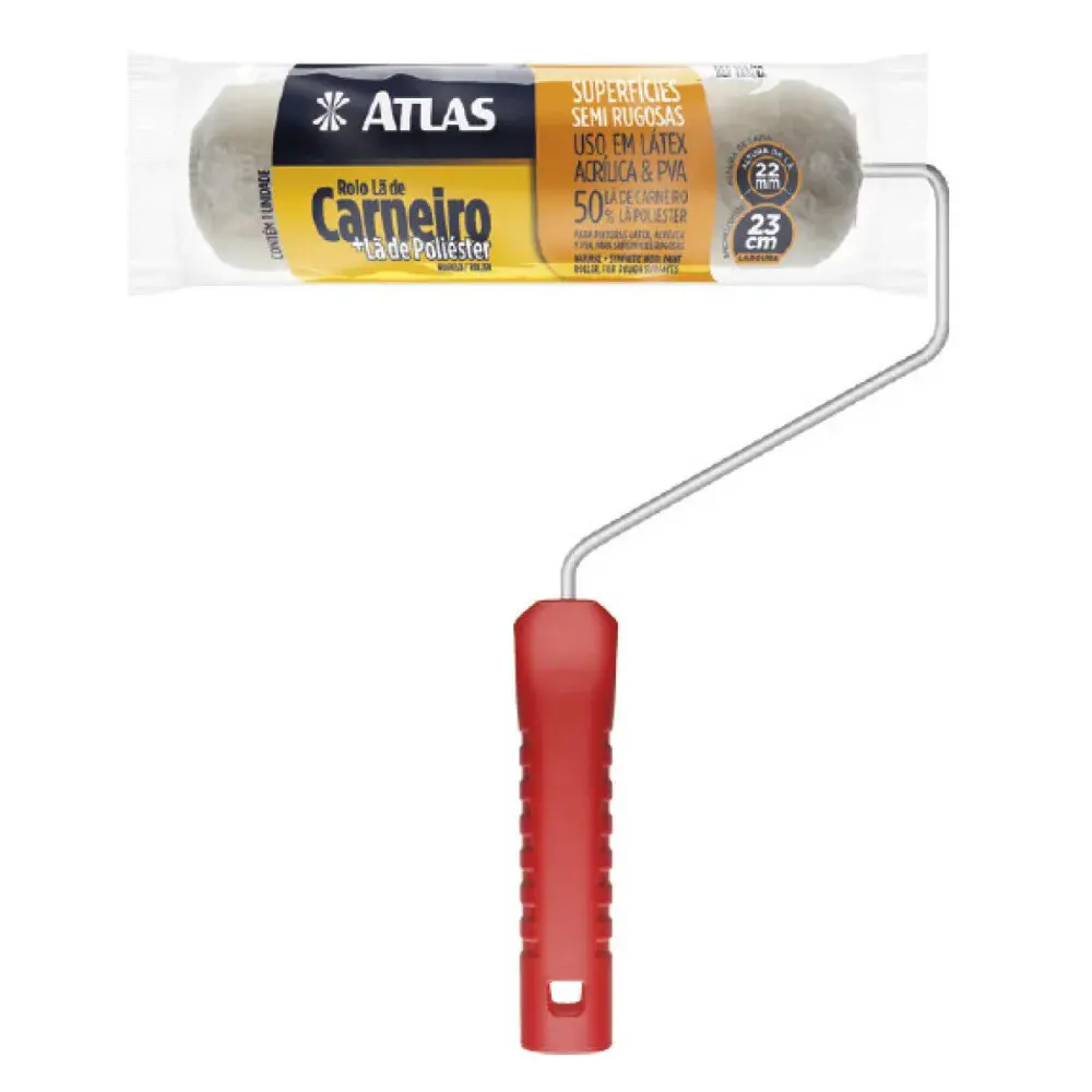 Rolo de lã carneiro natural 23CM garfo 2228SR Atlas — fotografia de referência