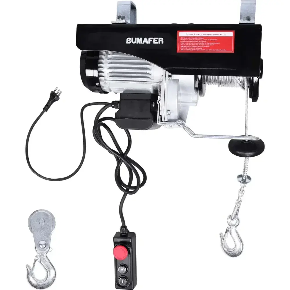 Guincho elétrico vertical 1000KG 12M 1300W 220V Bumafer — fotografia 7