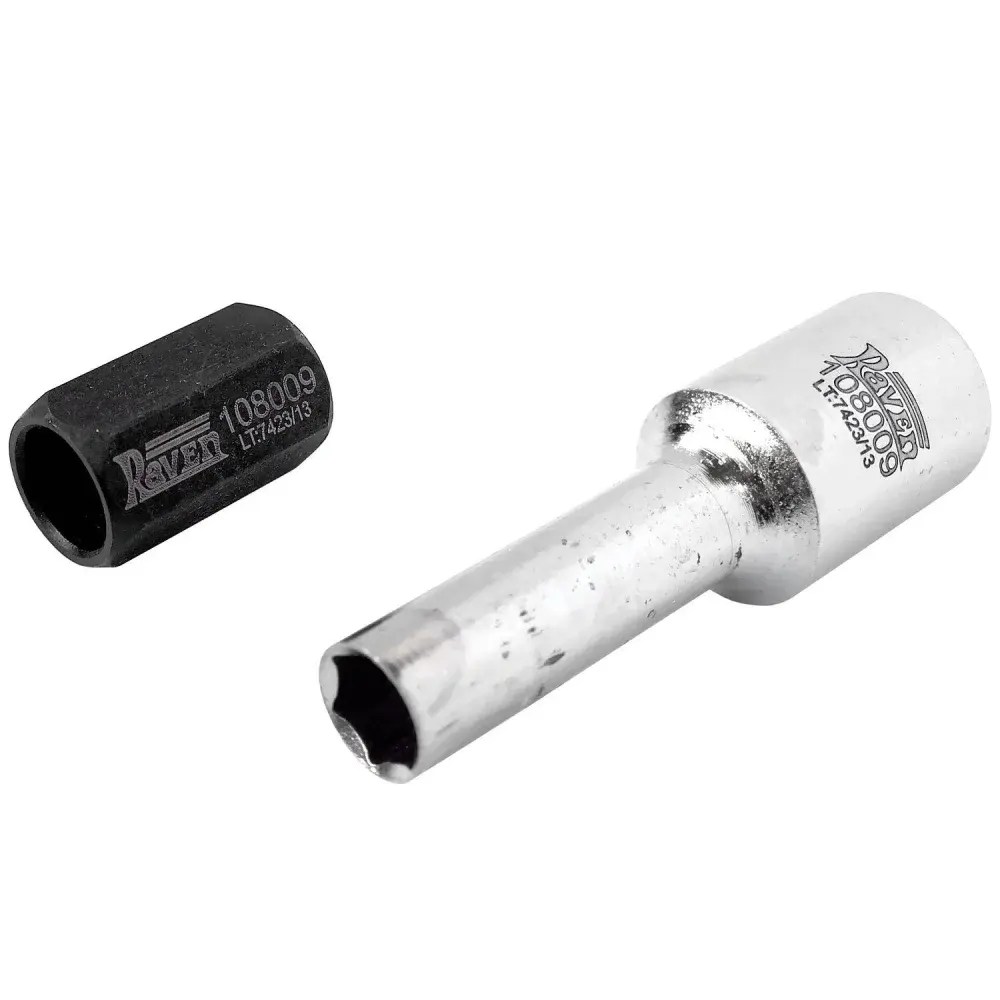 Chave soquete longa e adaptador p/ polia de alternador 108009 Raven — fotografia 3