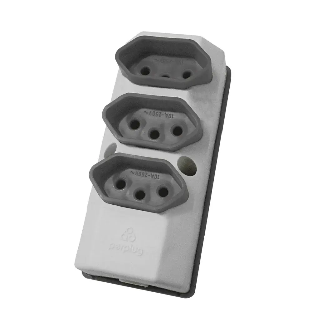 Tomada barra 2P+T Perplug 3 tomada 20A