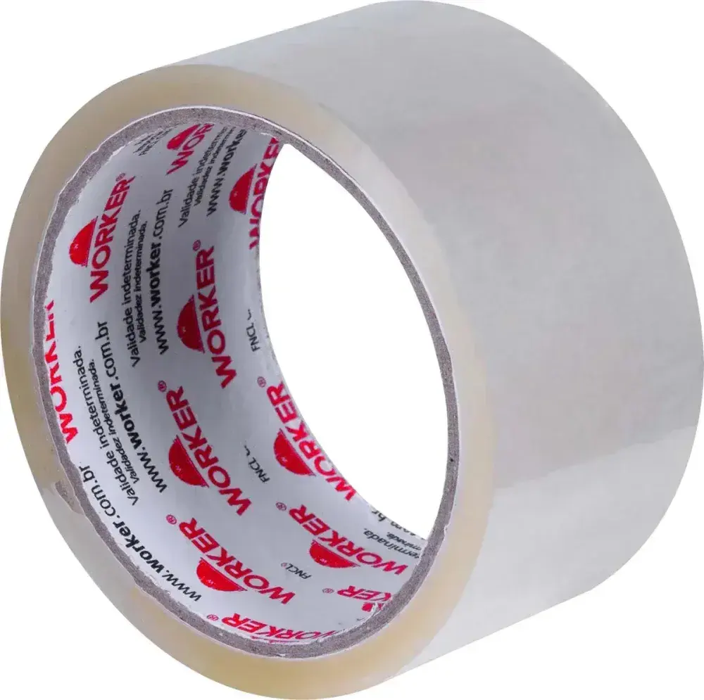 Fita para empacotamento 48MM x 45M transparente Worker — fotografia 8