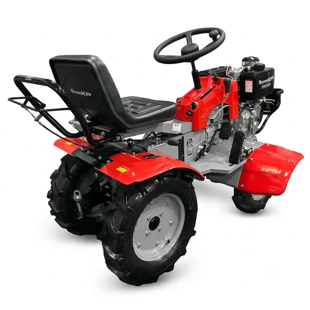 Motocultivador a diesel 4X4 partida elétrica 4T 15HP TDRT15T-XP Toyama — fotografia 3