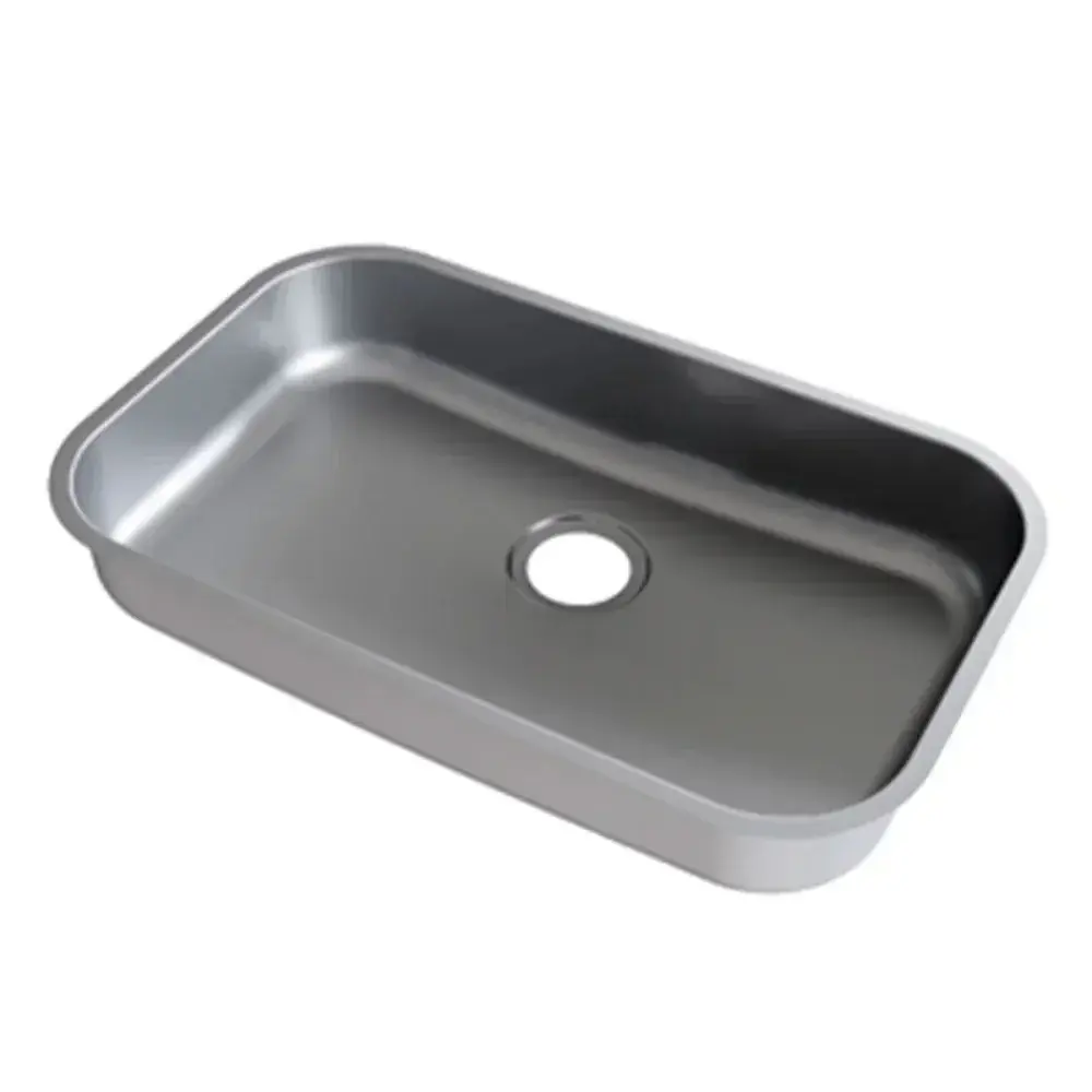 Cuba riva inox acetinado 11,0CM sem válvula 56X34 docol Docol Inox — fotografia 2