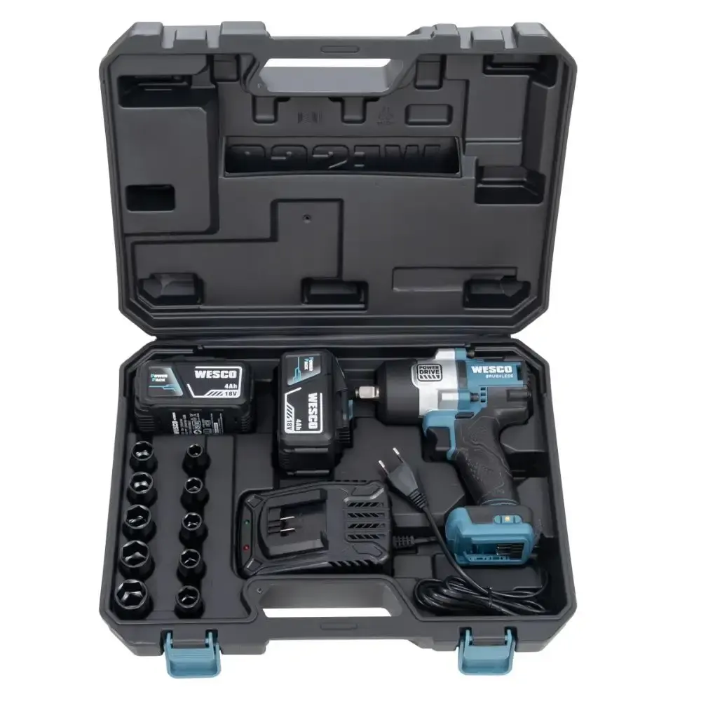 Chave de impacto brushless 1/2POL 700NM 18V WS2392K2 Wesco — fotografia 4