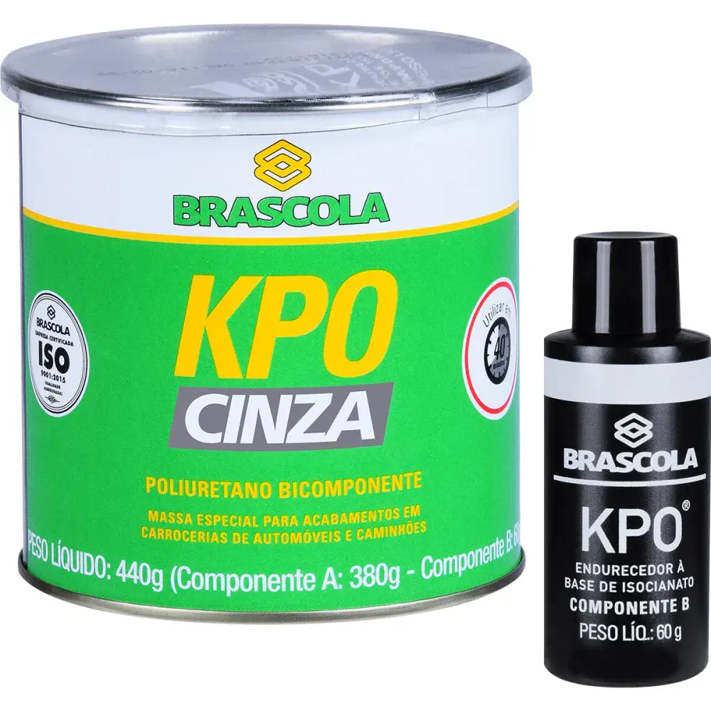 Brascoved poliuretano bicomponente cinza 440G Brascola