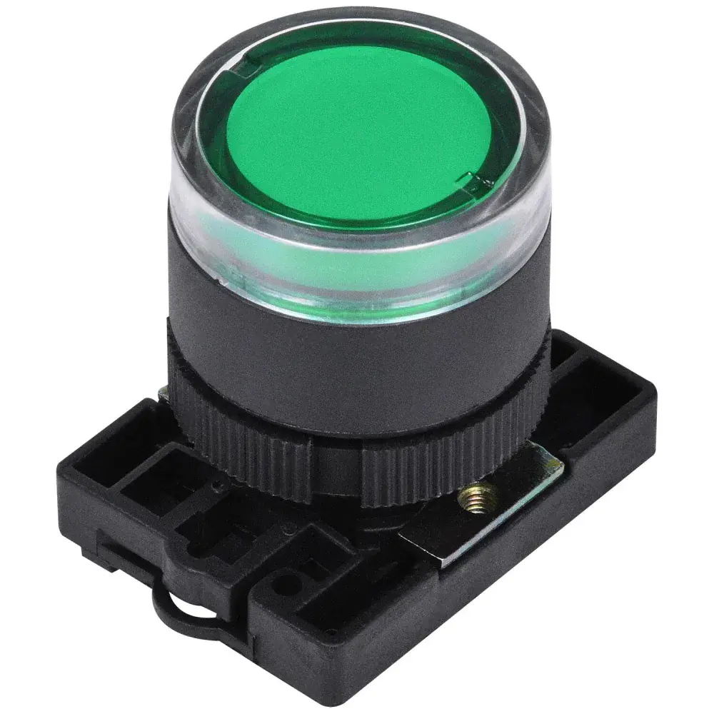 Botão comando NP2-EW330 verde plástico Chint