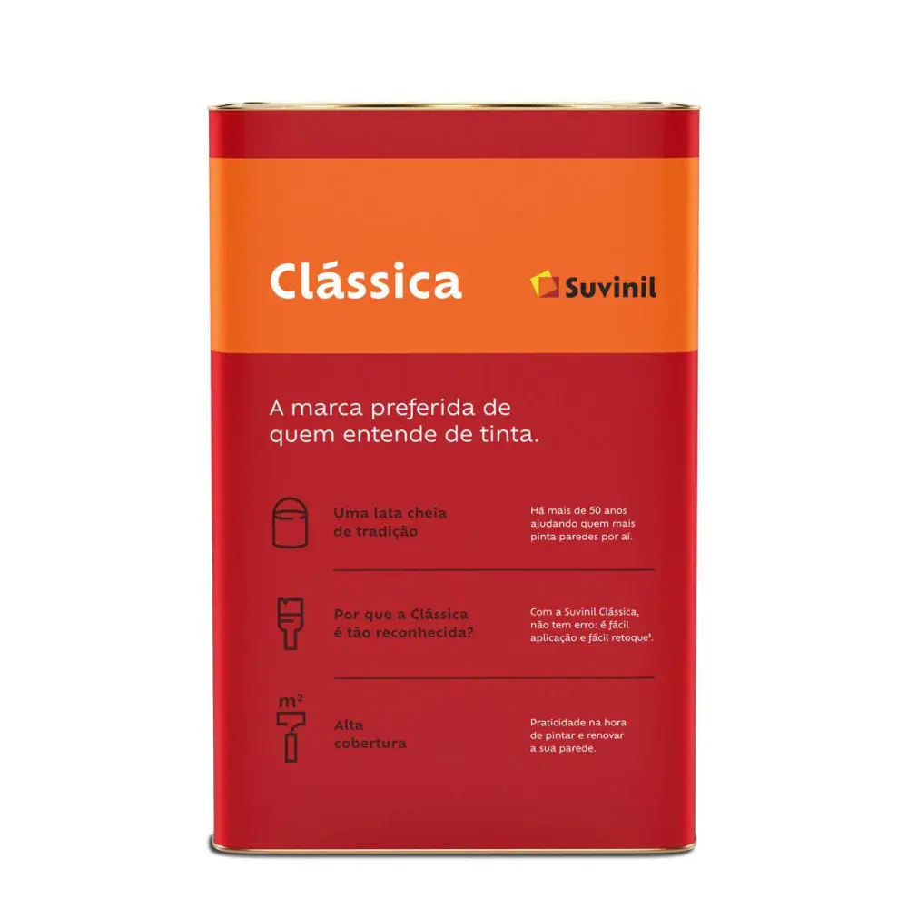 Tinta acrílica clássica fosco marfim 18L Suvinil — fotografia 2