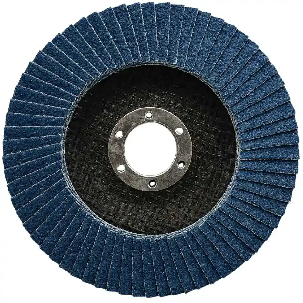 Disco de Lixa Flap Zircônio 4.1/2 polegadas GR120 para Aço e Inox EVALD — fotografia 3