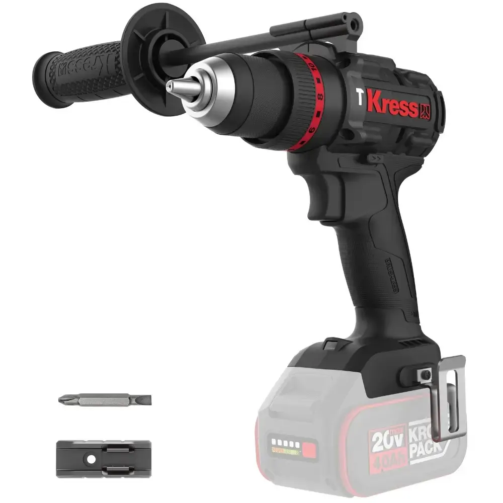 Parafusadeira furadeira de impacto 1/2POL 20V brushless KUC33.91 sem bateria e carregador Kress — fotografia de referência