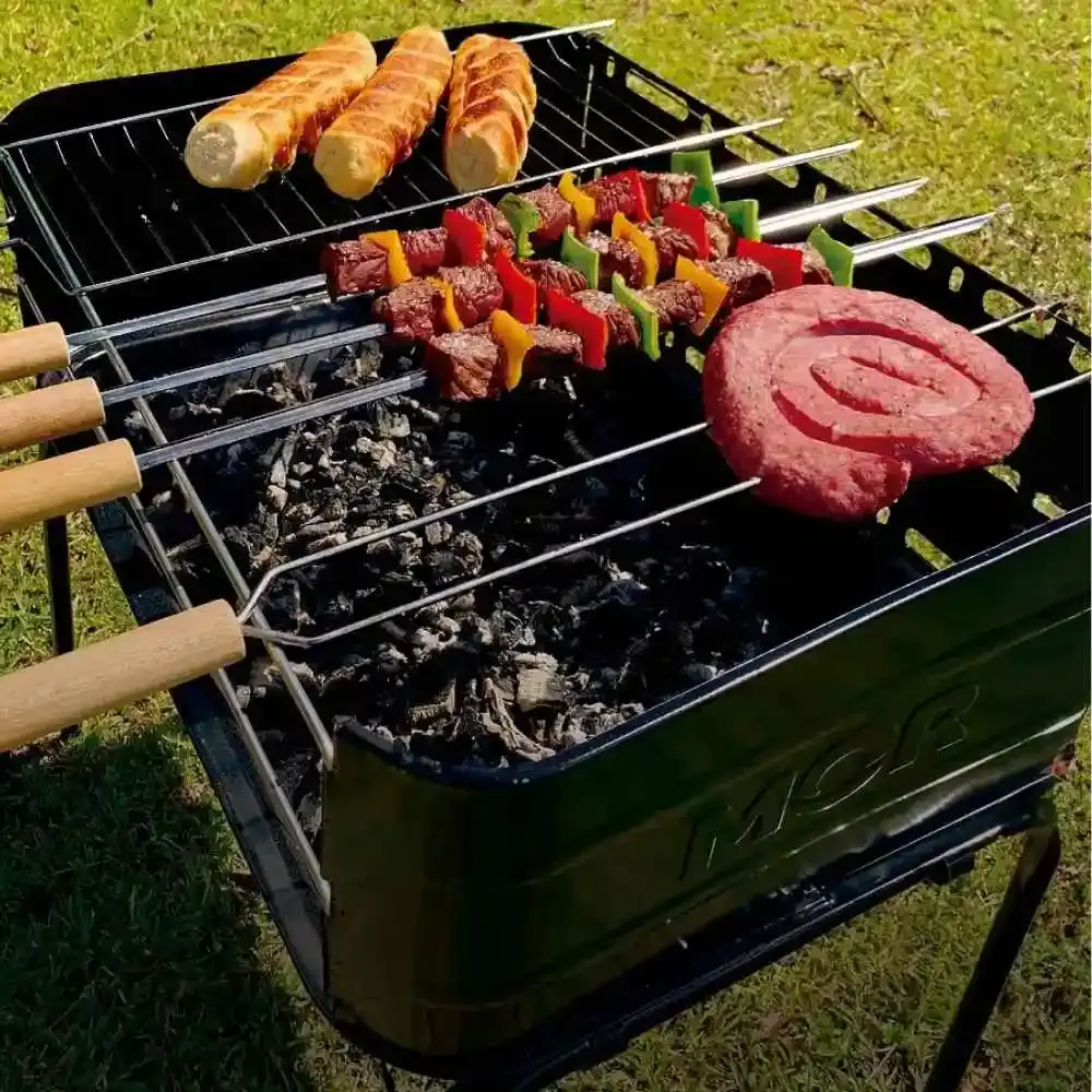 Espeto simples para churrasco 65 CM 003202 Mor — fotografia 5