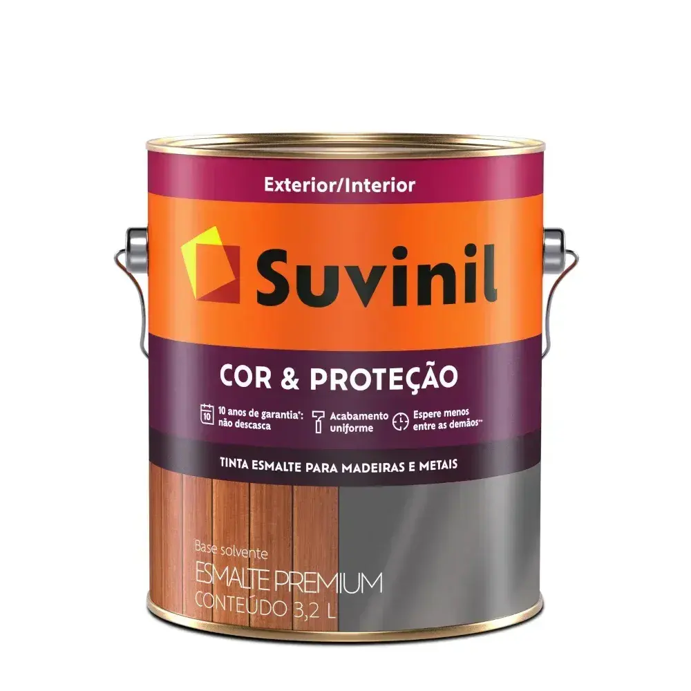 Esmalte cor e proteção acetinado base B2 3,2L suvinil Suvinil Selfcolor — fotografia 2