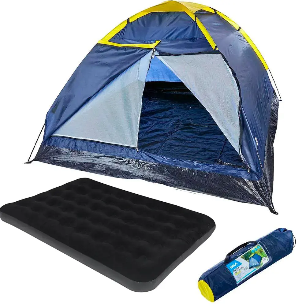 Barraca Camping até 4 Pessoas San Valentin 106011 KALA com Colchão Inflável Casal — fotografia de referência