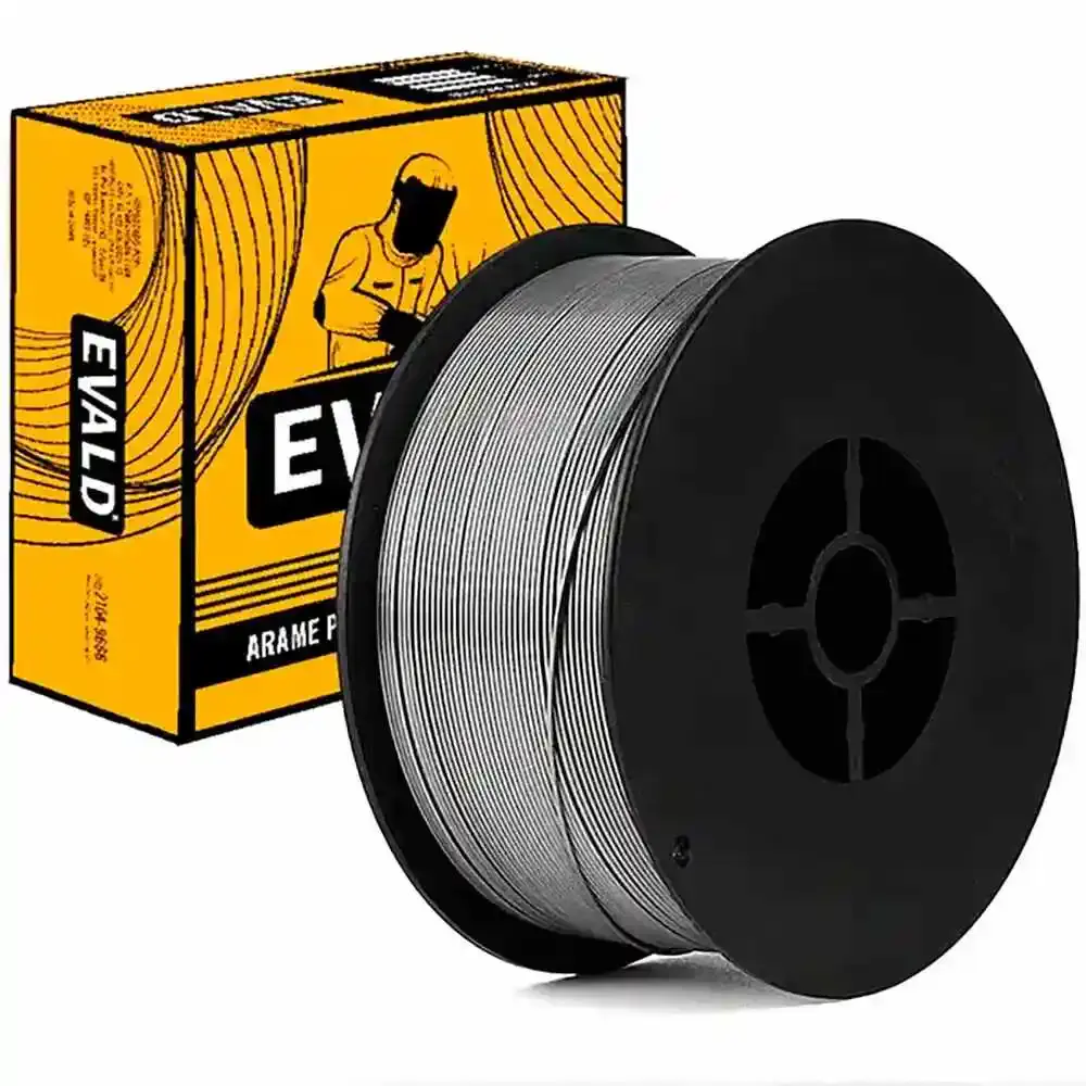 Arame para solda MIG 0.8MM rolo com 1 KG sem gás com fluxo flux core E71T1-GS