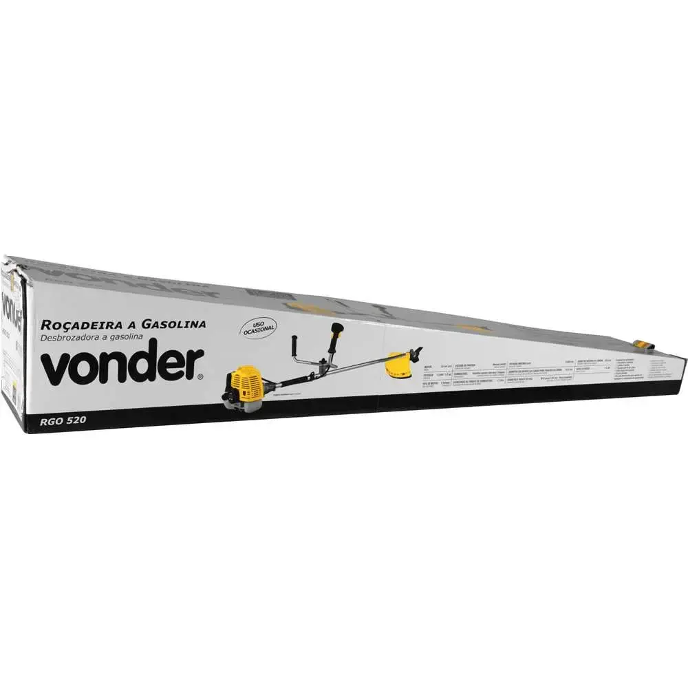 Roçadeira gasolina 1,9HP 2T 52CC Vonder — fotografia 10
