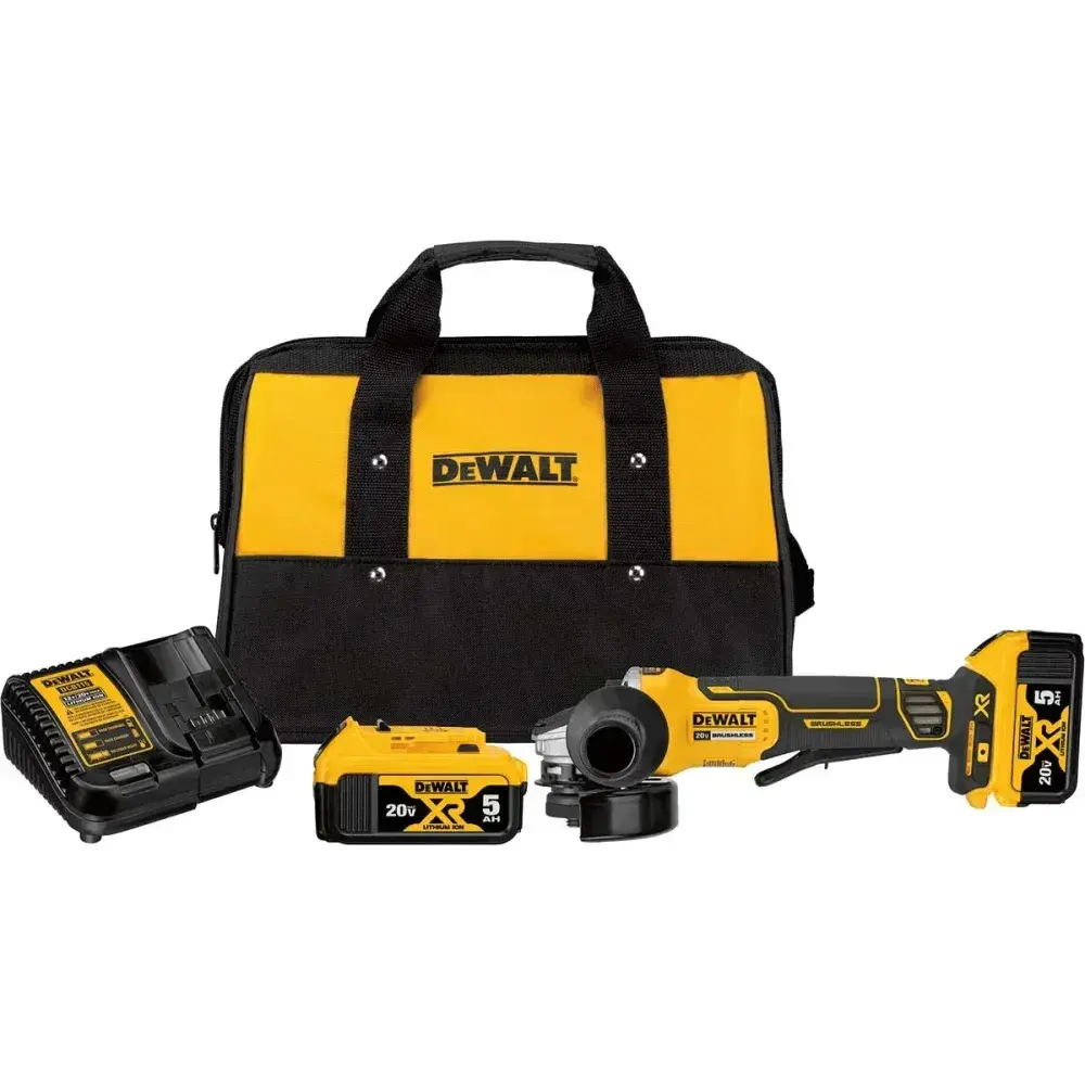 Esmerilhadeira angular a bateria 4 1/2-5 20V 127V max Dewalt — fotografia 3