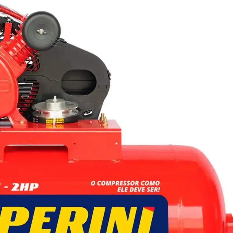 Compressor de ar 10 pés 2 HP 110L 2 pistões RED sem motor 19196 Chiaperini — fotografia 4