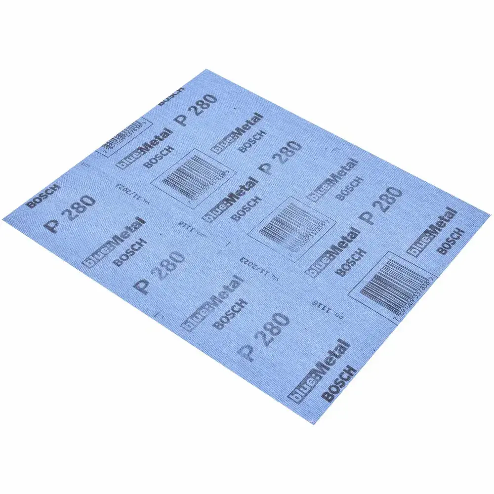 Lixa folha ferro P280 blue metal Bosch — fotografia 9