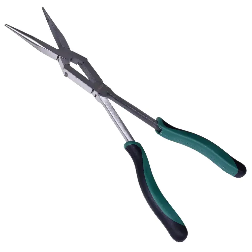 Alicate bico meia cana extra longo reto 34 cm ST70711ST Sata — fotografia 9