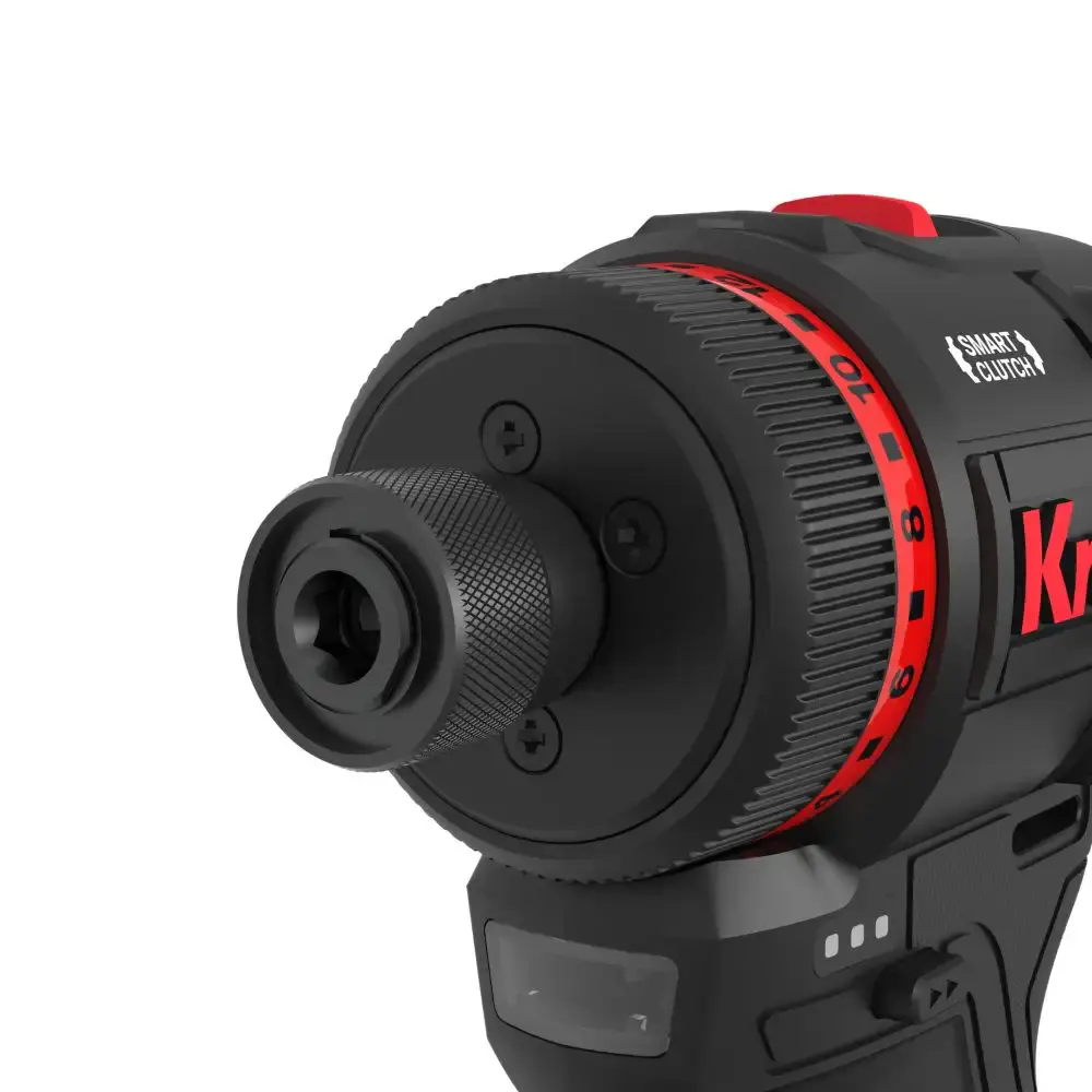 Furadeira parafusadeira brushless 1/4POL 50NM com 2 baterias e carregador Kress — fotografia 5