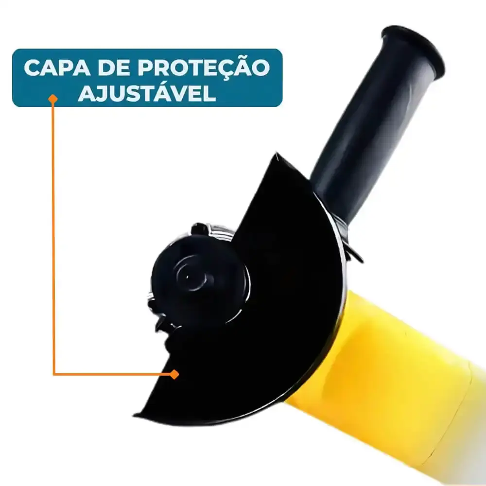 Esmerilhadeira angular 750W 4.1/2 POL MEE-750 Menegotti 220 V — fotografia 5
