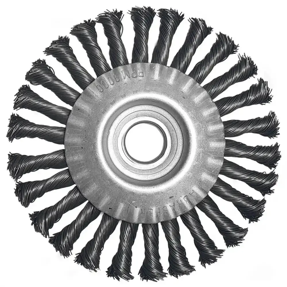 Escova Circular Trançada 7 x 1/2 x 7/8 POL Aço Carbono 2009 ABRASFER